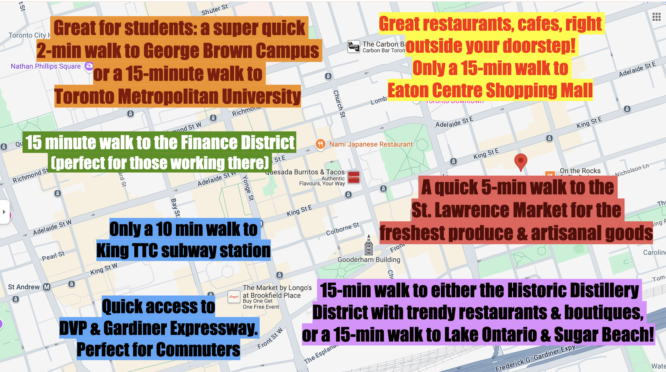 160 Frederick St Map